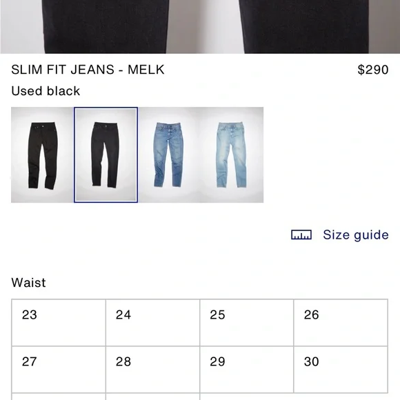 Acne studios bla konst black jeans - Picture 5 of 5